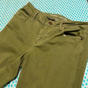 Green Old Navy Rockstar Jeans (Skinny jeans, size 4, mid-rise)